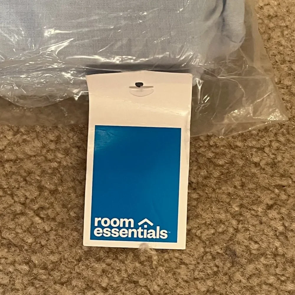 NWT Room Essentials Light Blue Full Flat Sheet